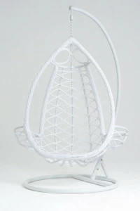 Подвесное кресло белое из искусственного ротанга 44-004-08 VINOTTI  00-3885146 Белый;красный