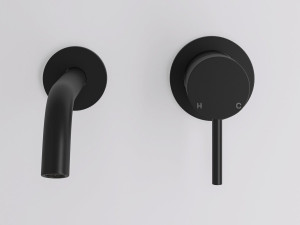 Однорычажный настенный смеситель для раковины с 2 отверстиями