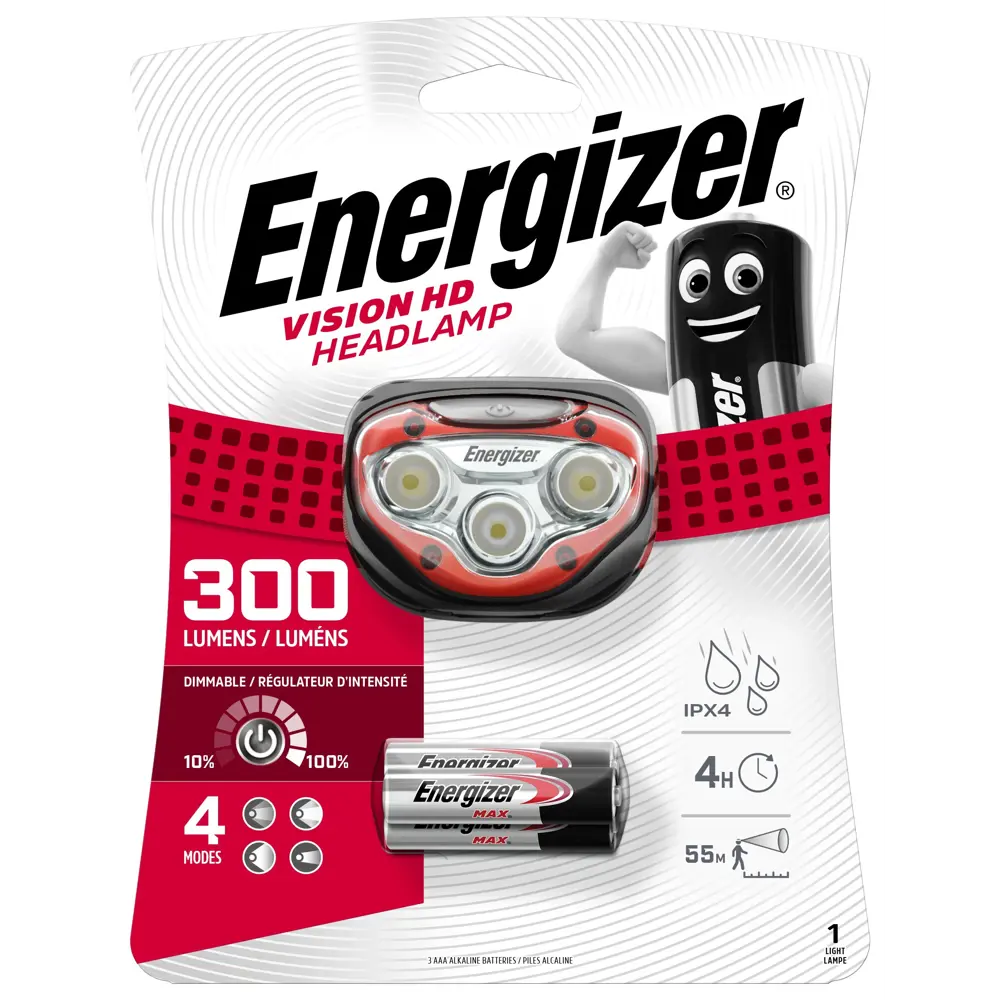 Фонарь налобный Energizer LED 300 Лм STLM-2062292 - Вид №1