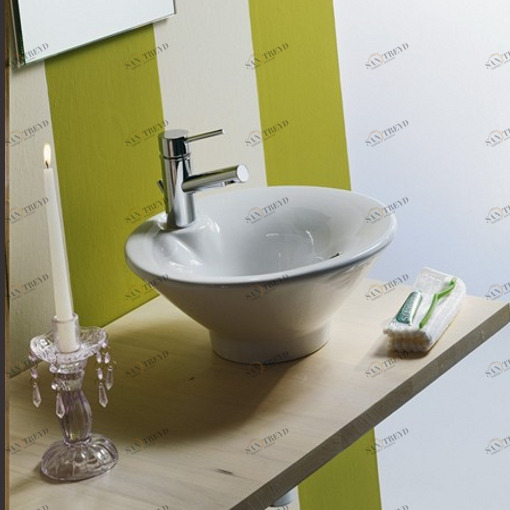 8000 Накладная раковина на столешницу  овальная Scarabeo Ceramiche 