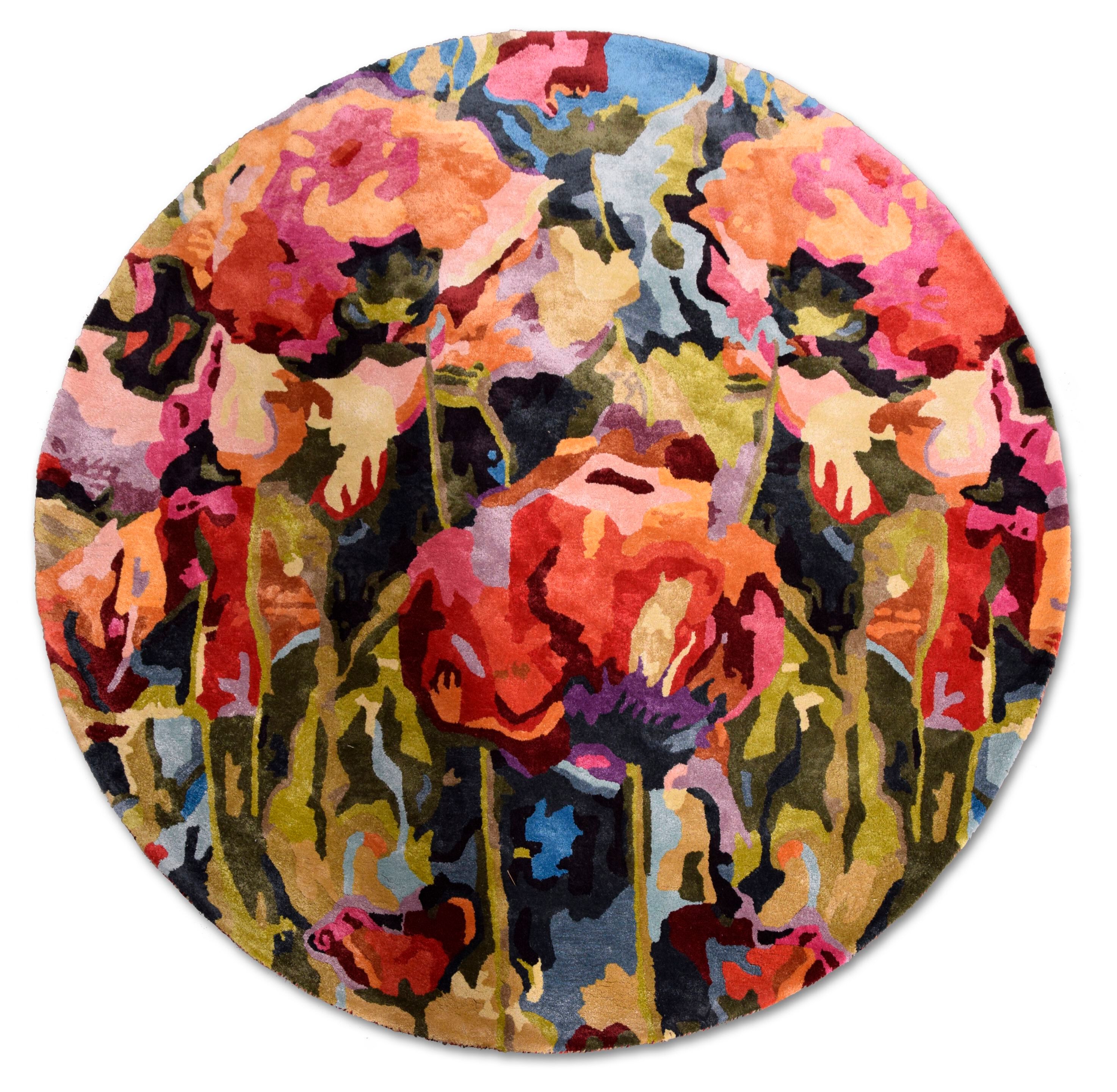 Длинный ворс цветочный ковер Ademi Exclusive ARCH-00060192