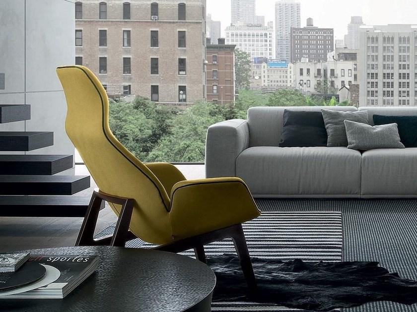 Poliform Кресло из ткани с подголовником Ventura sun-id-1457074 - Вид №1