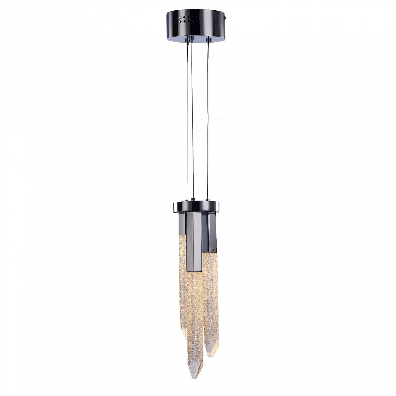 Светильник подвесной 50х11 см хром Shard MD17003025-3C DELIGHT COLLECTION ДИЗАЙНЕРСКИЕ 00-3882265 Прозрачный;хром  - Вид №2