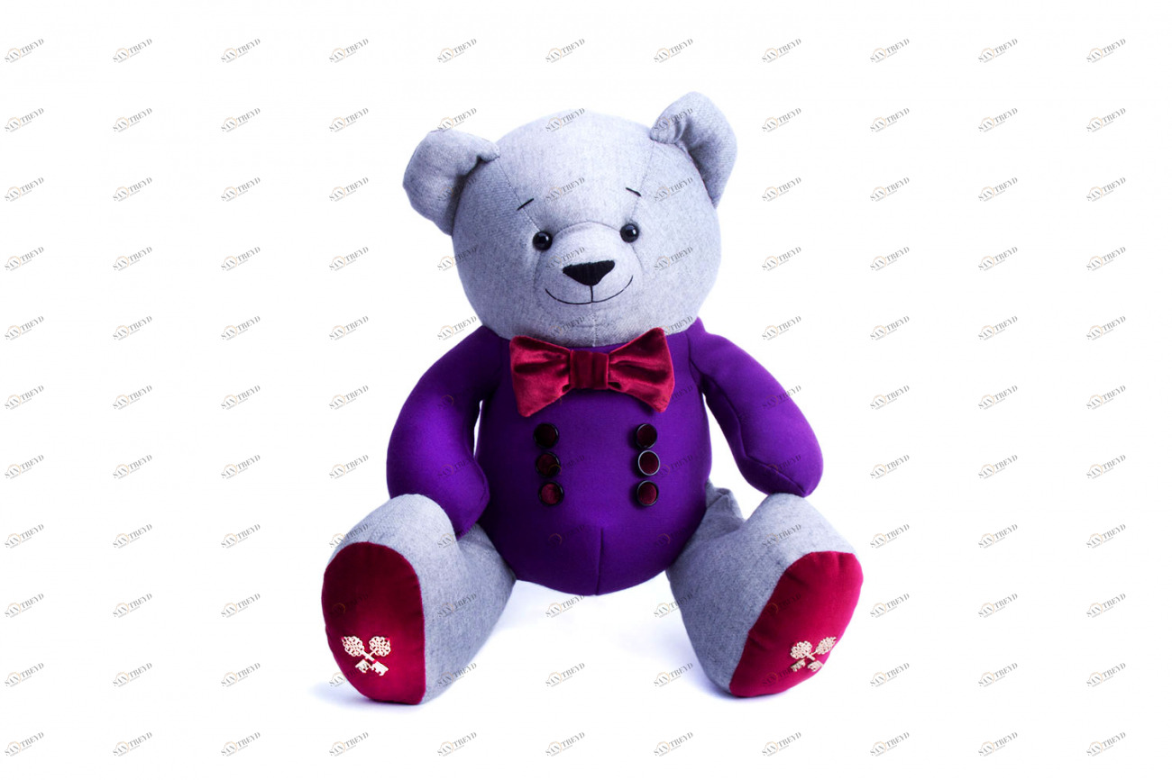 Мягкая игрушка Миша Франт GOLDY BEARS МЕДВЕДИ 010965 Фиолетовый 