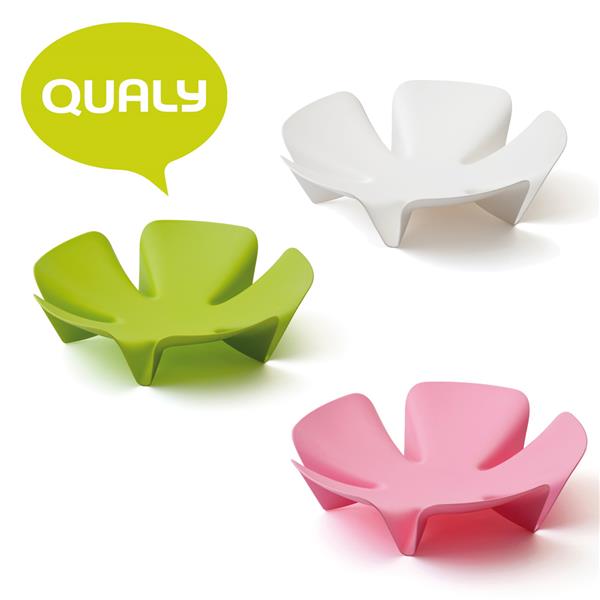 Ваза для фруктов Flower голубая Qualy QL10041BU - Вид №2