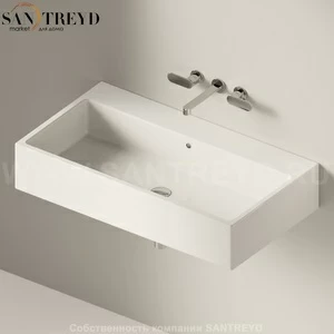 50519016 Подвесная раковина настенная прямоугольная Ceramica Flaminia Acquagrande белая