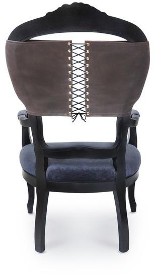 Mineheart Стул с обивкой и подлокотниками  Fur/014  - Вид №2