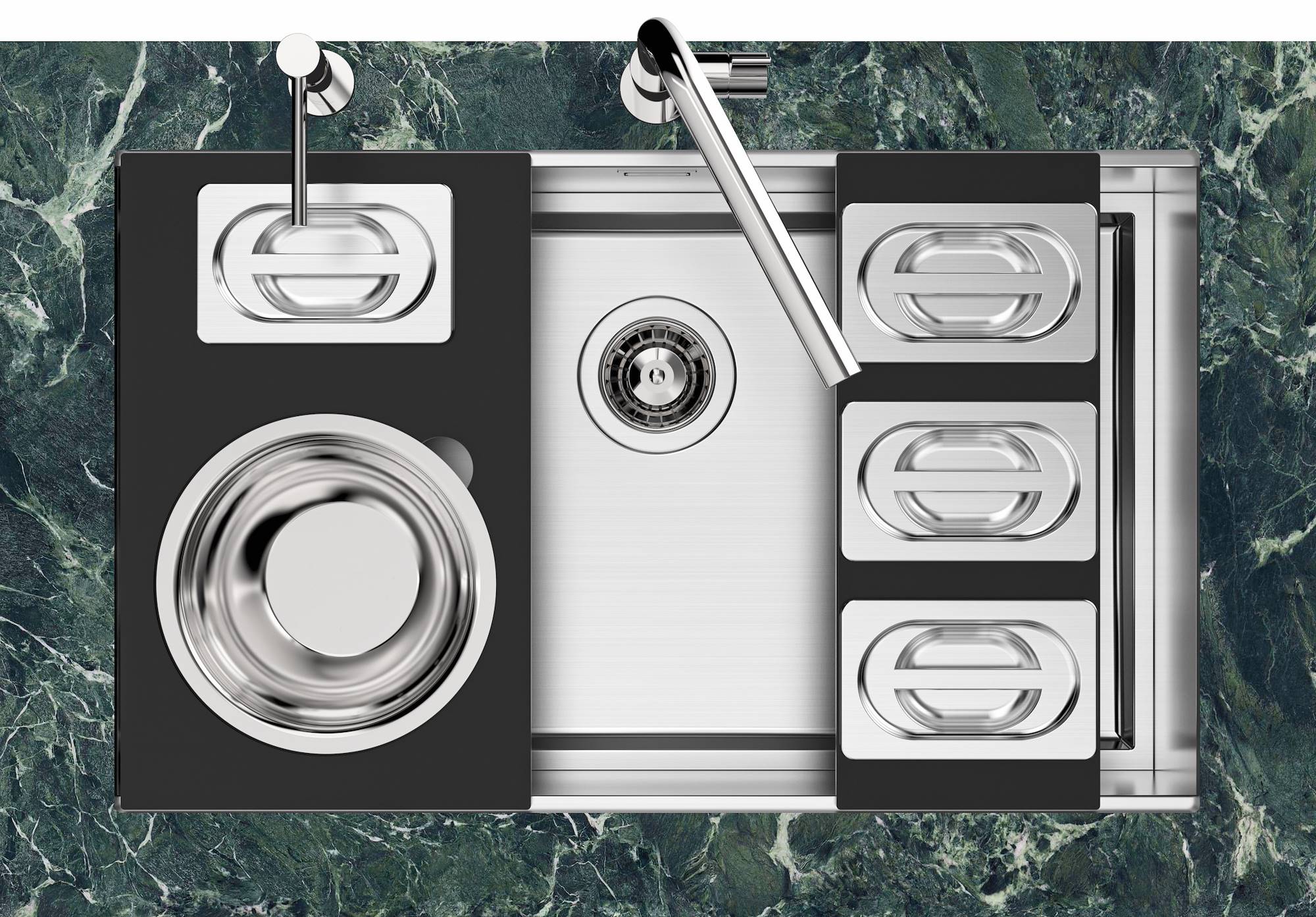 Раковина из нержавеющей стали с одной чашей Foster Quadra Evo ARCH-00082219 - Вид №1