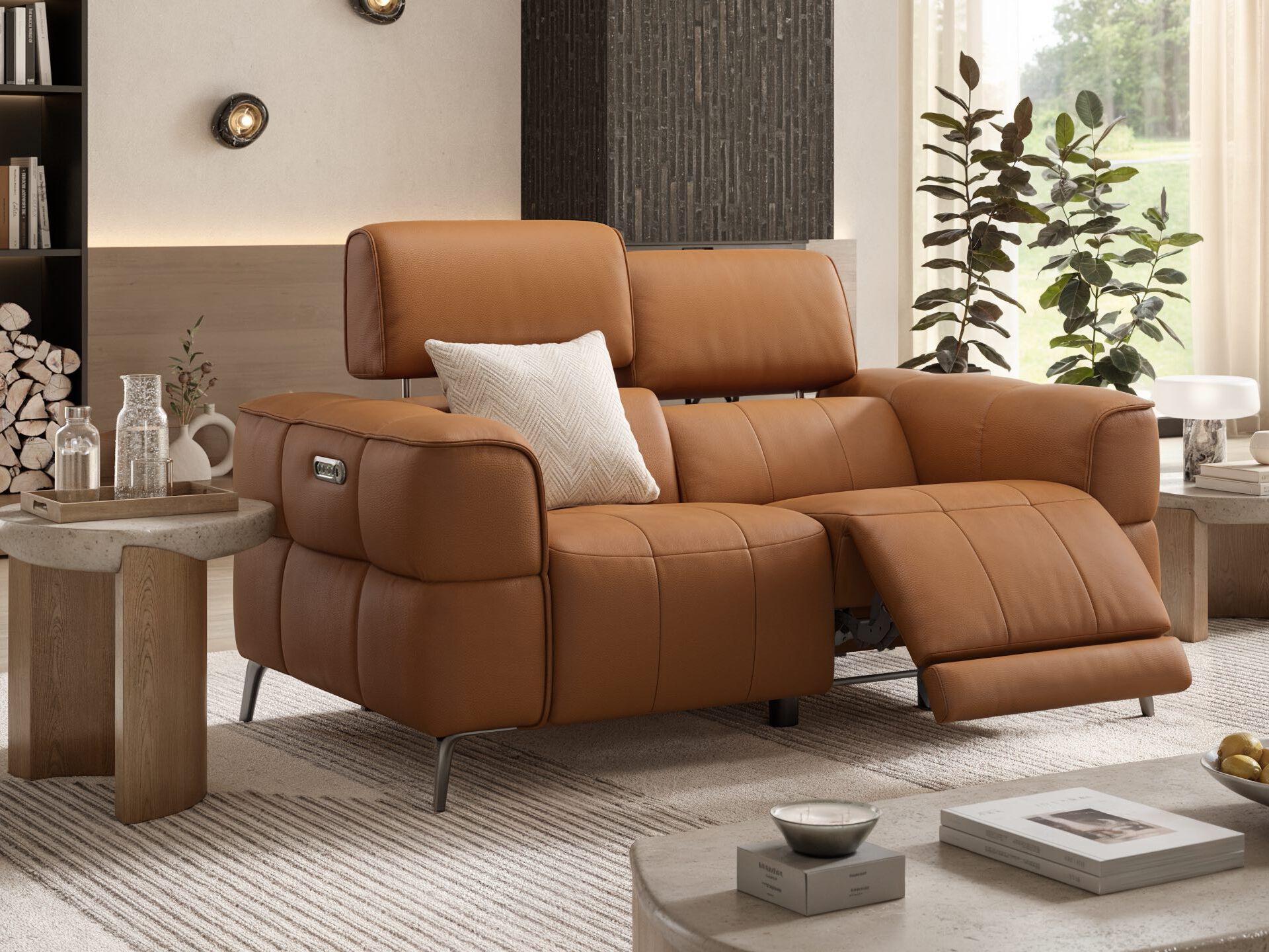 2-местный кожаный диван Sofanella Mezzano ARCH-00108127 - Вид №2