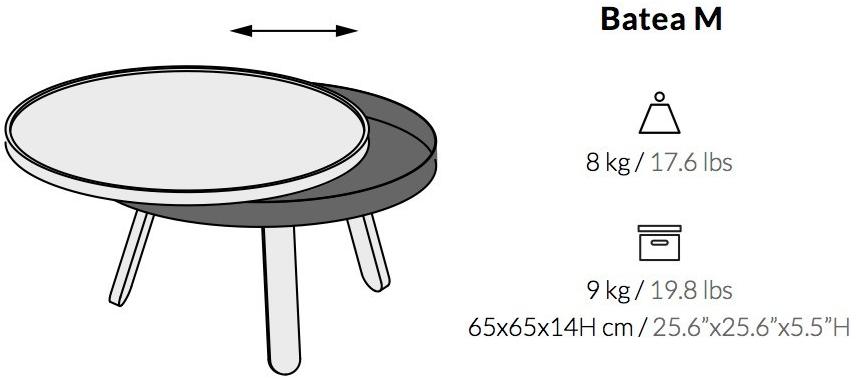 Woodendot Круглый стол из лакированного ясеня с вещевым ящиком sun-id-1399117 - Вид №6