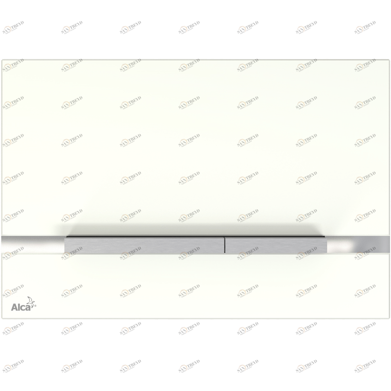 Кнопка управления для скрытых систем инсталляции, стекло-белый ALCAPLAST STRIPEGL1200