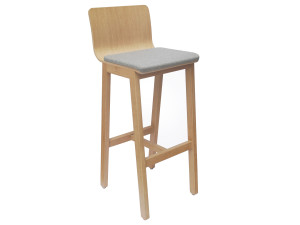 Деревянный стул с мягким сиденьем