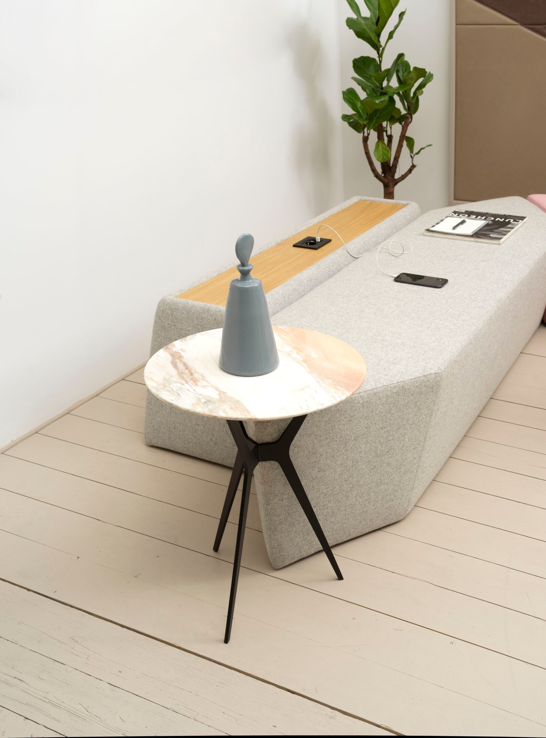 Мягкая скамейка из ткани SITIA Rocks ARCH-00135787 - Вид №13