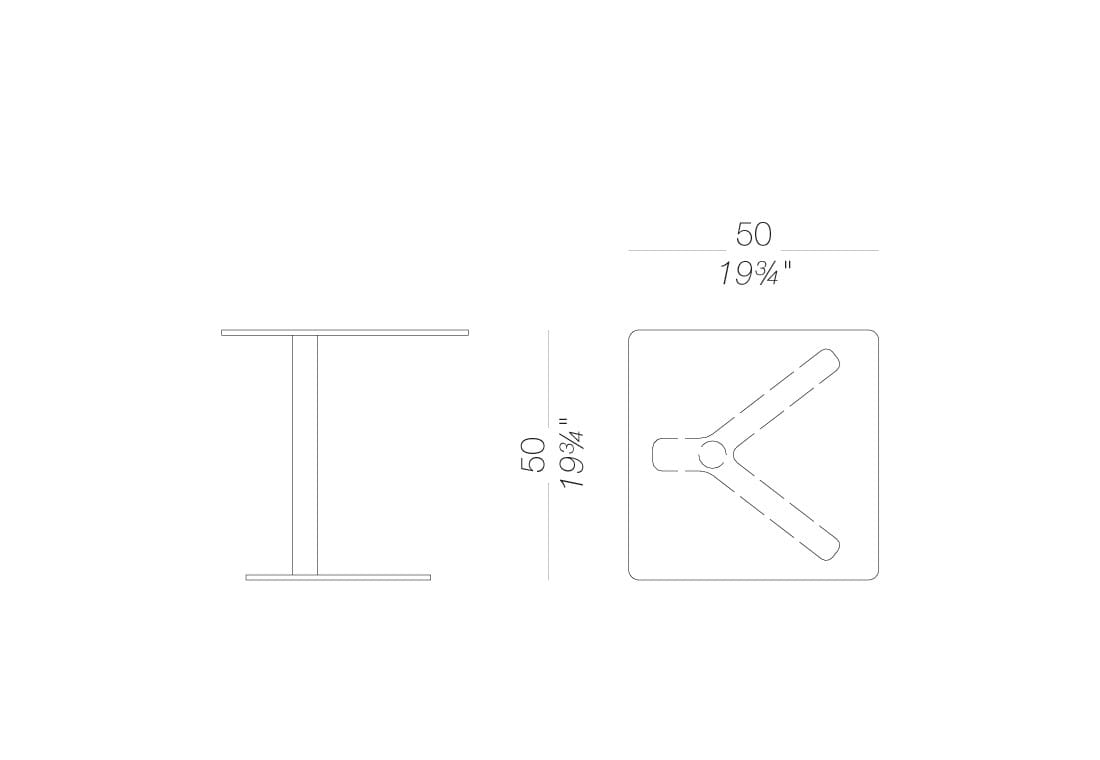 Квадратный садовый столик Lapalma YO OUTDOOR ARCH-00063860 - Вид №3