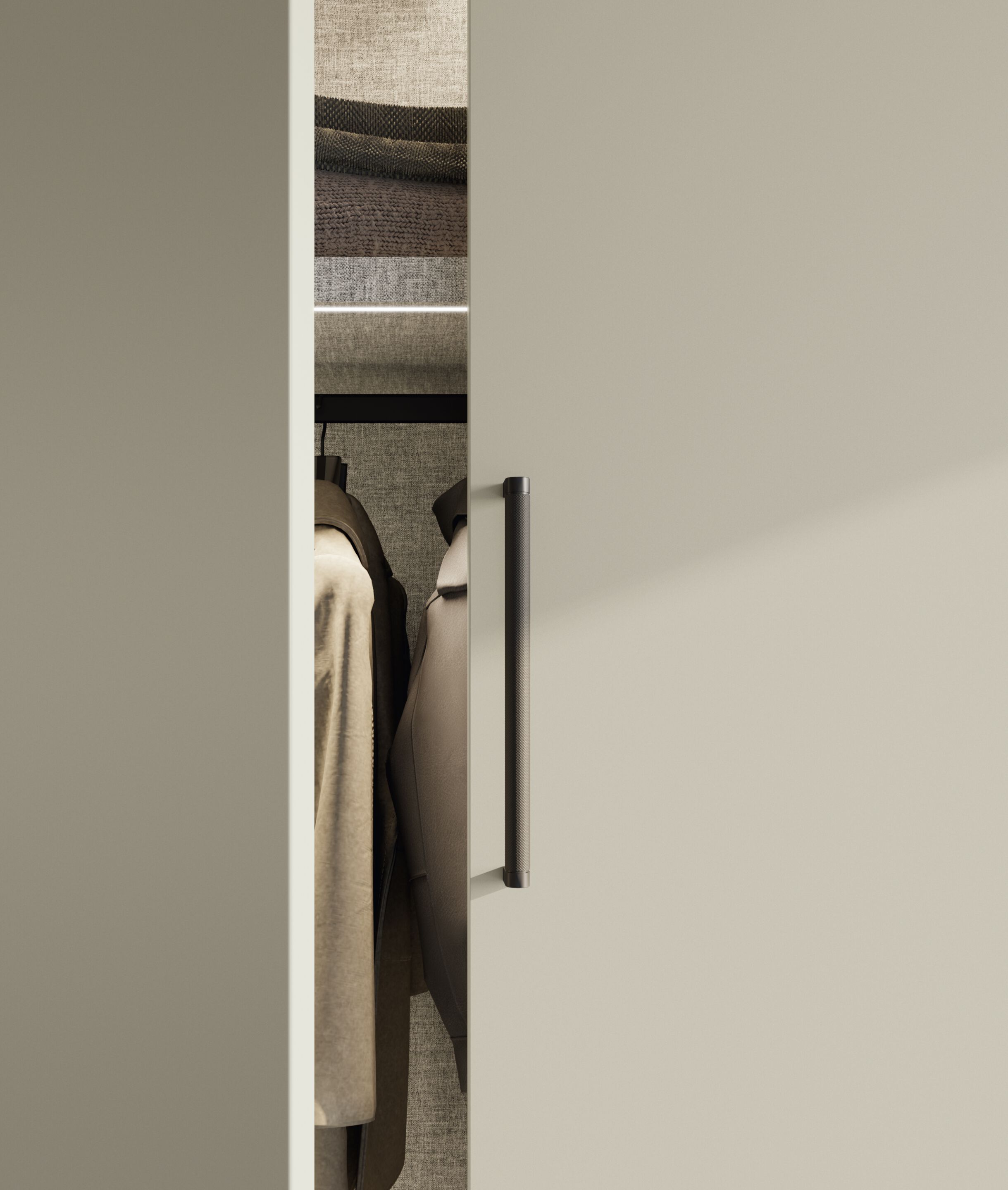 Секционный шкаф с деревянной распашной дверью и ручками Dall'Agnese Wardrobe Collection ARCH-00061820 - Вид №3