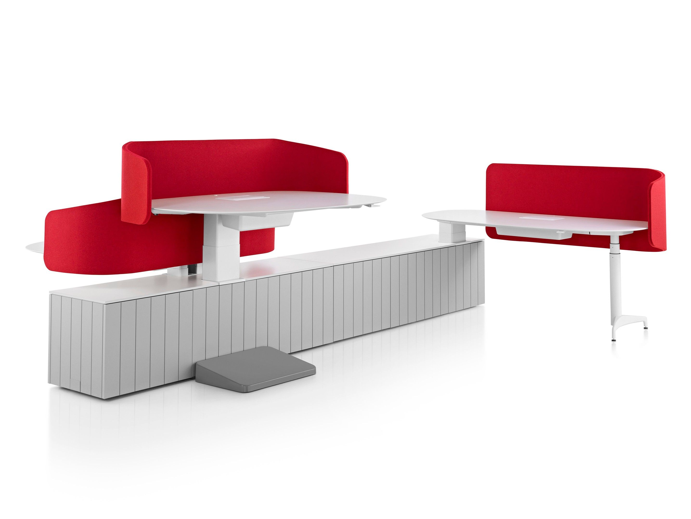 Секционный стол с регулируемой высотой и встроенной полкой Herman Miller местный ARCH-00031861