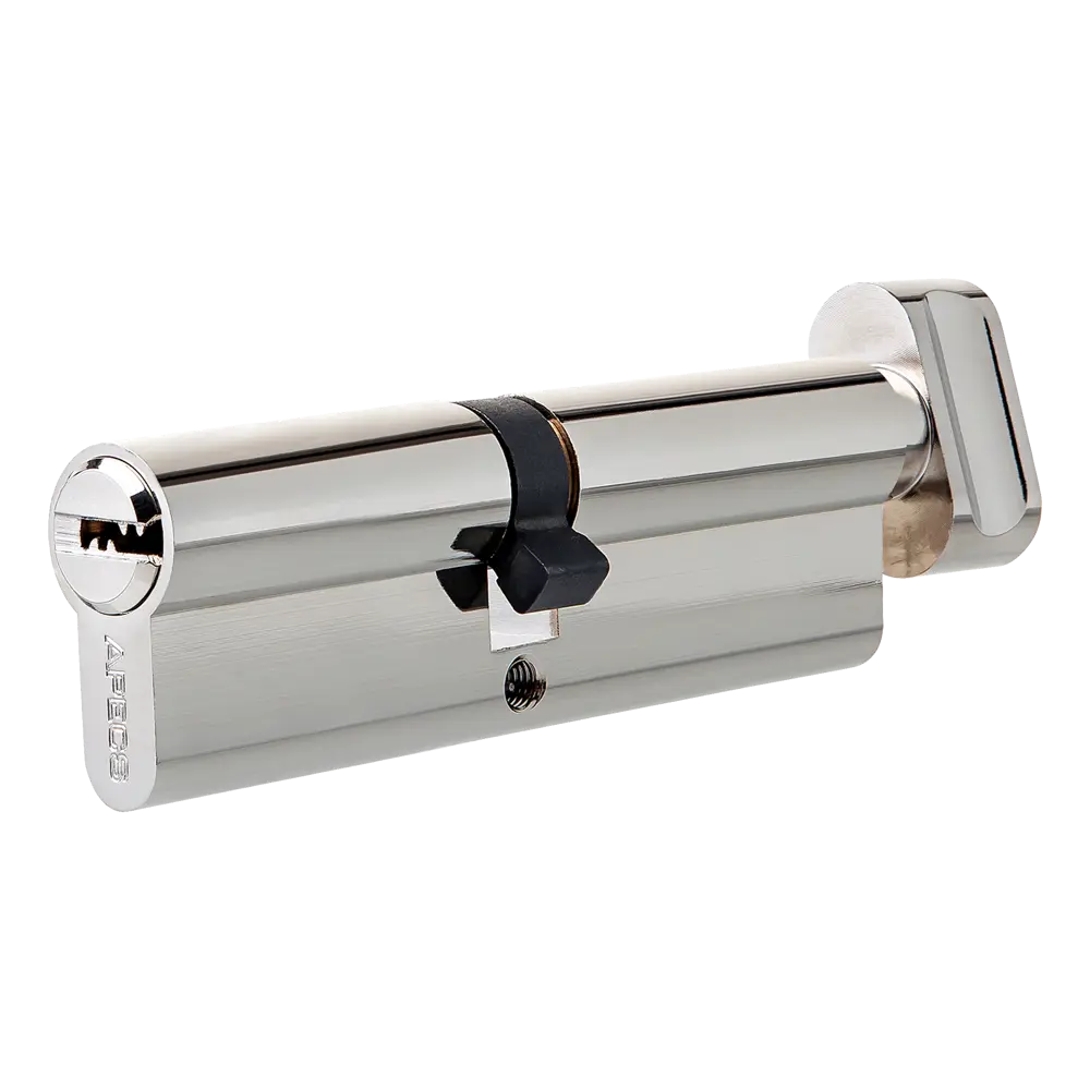 Цилиндр Apecs SM-90-C-NI, 45x45 мм, ключ/вертушка, цвет никель STLM-2163624