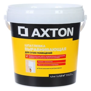 Шпатлевка выравнивающая для сухих помещений Axton 1.5 кг