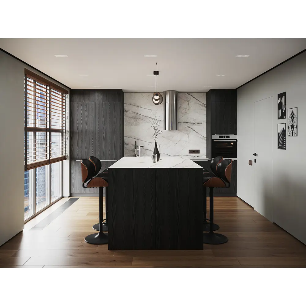 Фасад кухонного шкафа KONSENSA Канск черный 15×77 см 89423348 STLM-1563028 - Вид №5