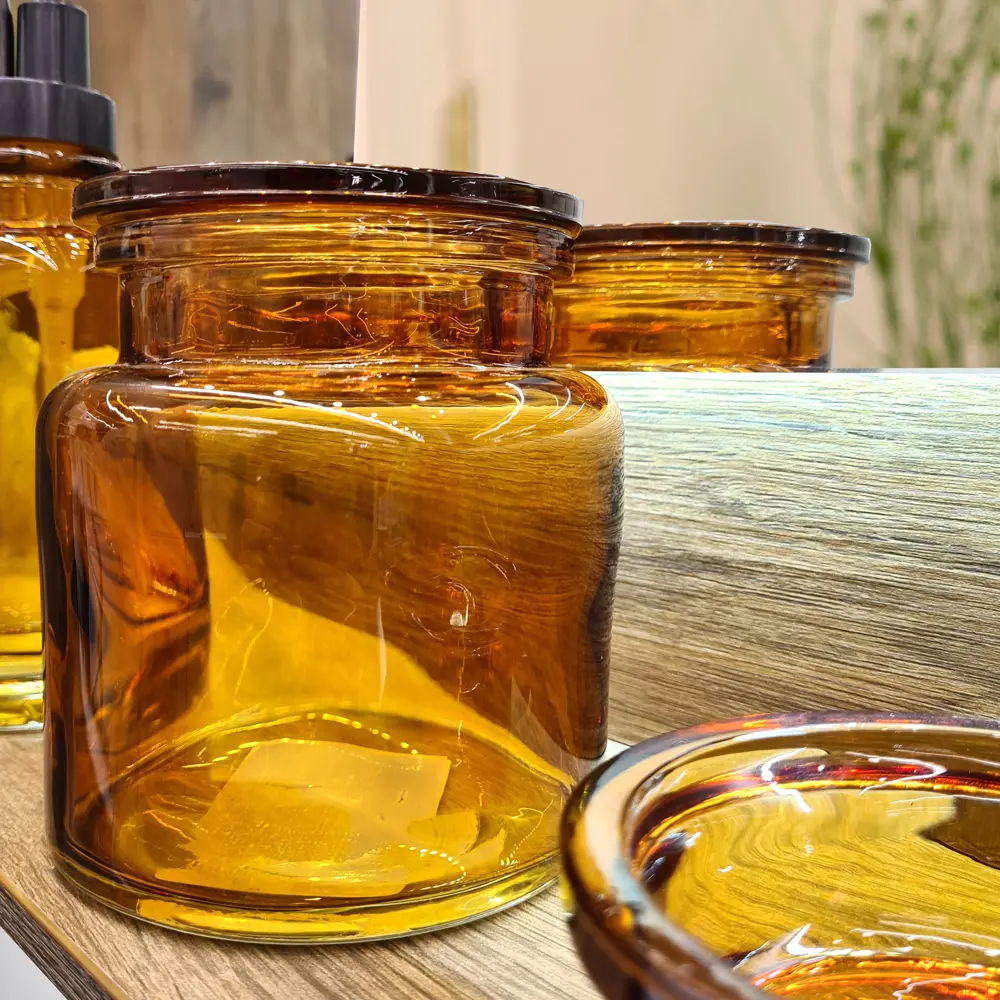 Баночка для ватных дисков Raindrops Янтарь цвет янтарный STLM-2167711 - Вид №3