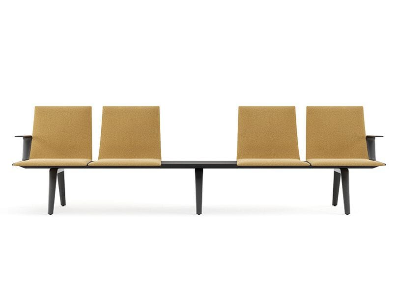 4-местный стул для зала ожидания с журнальным столиком Arper Pausit ARCH-00074617 - Вид №1