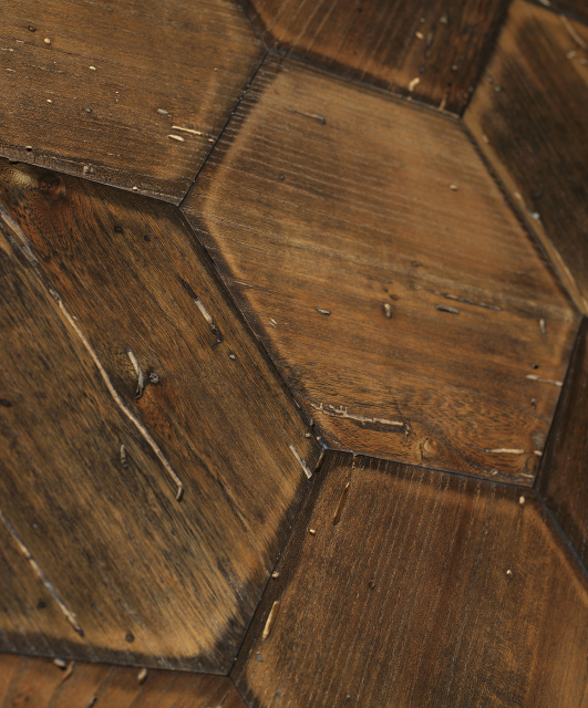 Es4 Tifernoit Вяз старый из досок строительных лесов Parquet - Вид №3