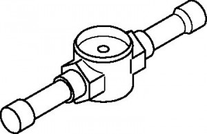 Danfoss SGP N — Смотровые стекла с индикатором влажности SGP 22s N Cтекло cмотровое 014L0187