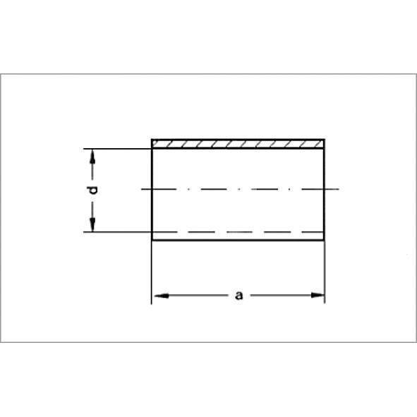 15270S35 SANHA 5270S муфта, медь, подвижная 35 мм  - Вид №1