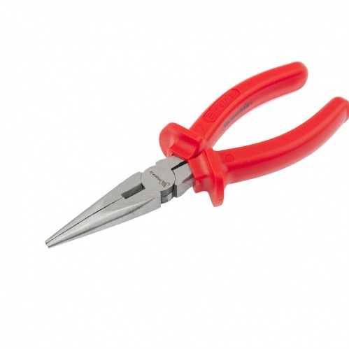 Длинногубцы прямые Econom 160 мм шлифованные пластмассовые рукоятки MATRIX 12543 - Вид №3