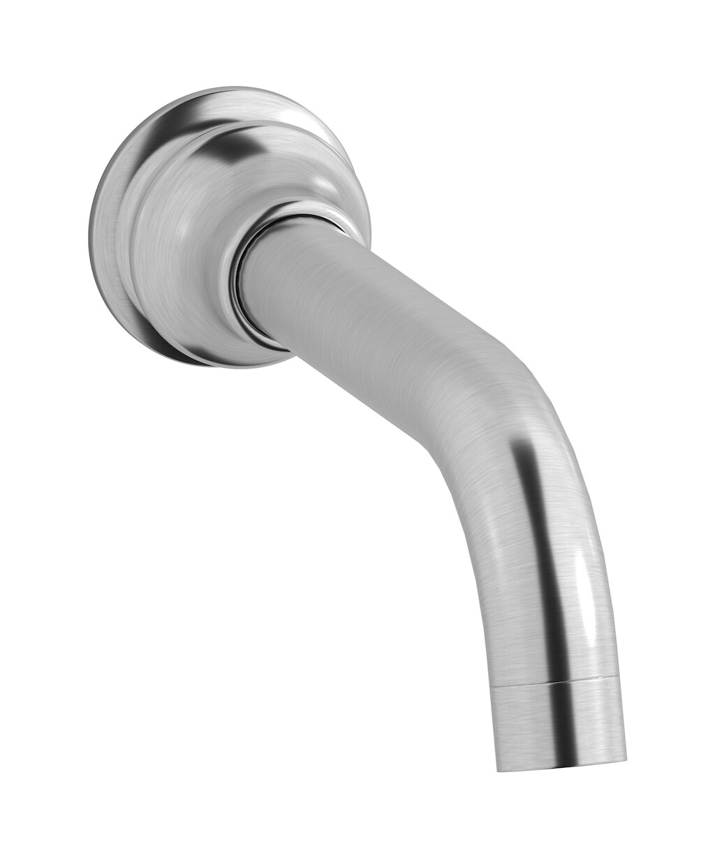 Длинный настенный излив для ванны WE ARE IB hr328ss Brushed Nickel Hermes