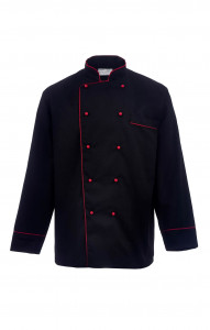 66013 Куртка поварская "Люкс" черная  Повар  размер 56-58/182-188