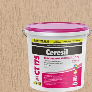 Декоративная штукатурка Ceresit CT175 в цвете Colorado 3 короед 2.0 мм 25 кг