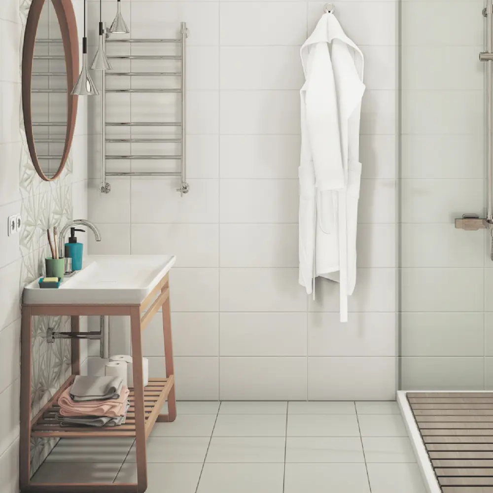 Плитка настенная LB Ceramics Моана 19.8x39.8 см 1.58 м² цвет белый STLM-2108058