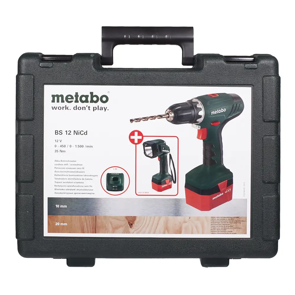 Шуруповерт Metabo BS 12, Ni-Cd 12 В, 1,7 Ач STLM-2158881 - Вид №4