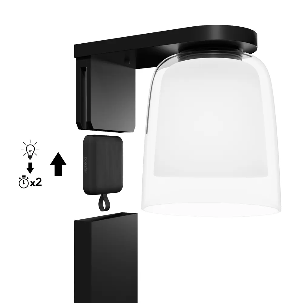 Фонарный столб Inspire Klock Intenso на батарее 900 Лм 4000 К IP44 цвет антрацит STLM-2089540 - Вид №8