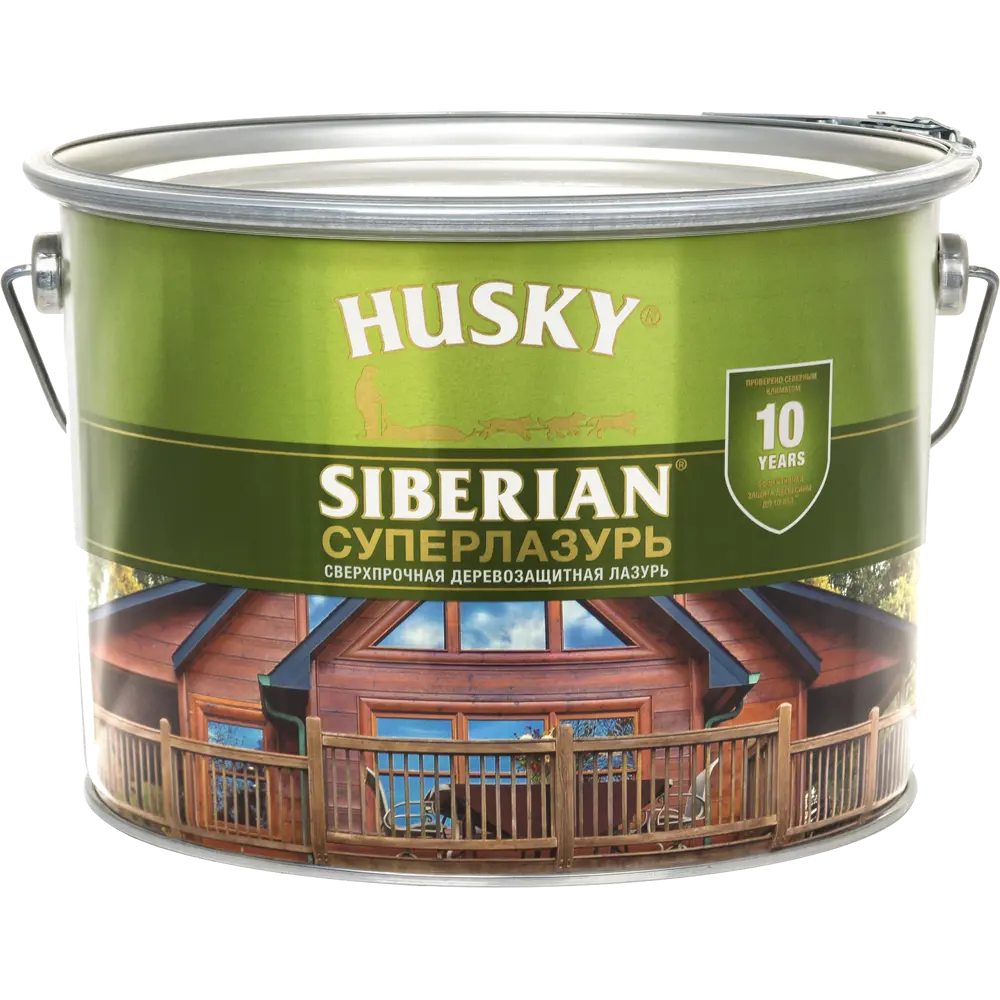 Husky Siberian Суперлазурь для дерева - защитная пропитка палисандр 9 л 83630959 STLM-0043055 - Вид №1