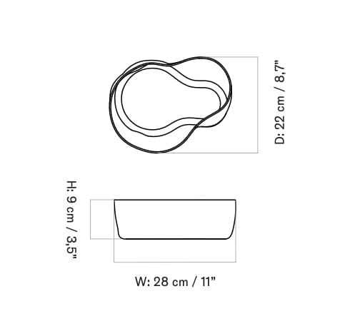 Выдувная стеклянная чаша Audo Copenhagen Aer ARCH-00000669 - Вид №1