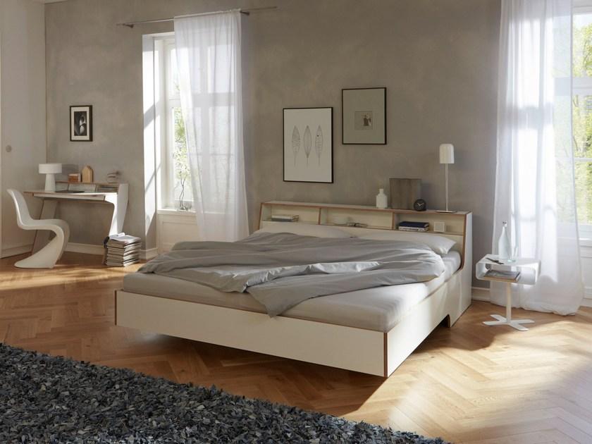 Müller Small Living Лакированная кровать с изголовьем для хранения Slope sun-id-1462550 - Вид №6