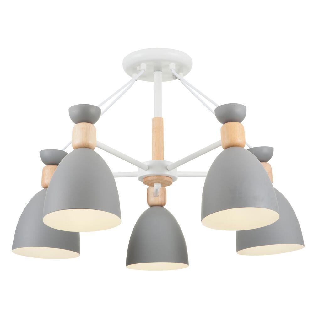 Потолочная люстра Freya Delia FR5033CL-05W серая FREYA DELIA 280002 Серый  - Вид №1