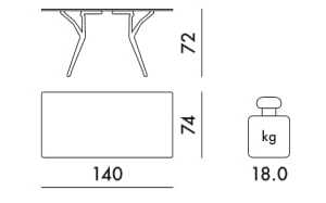 Складной стол из алюминия и полипропилена Kartell SPOON ARCH-00114824 - Вид №25