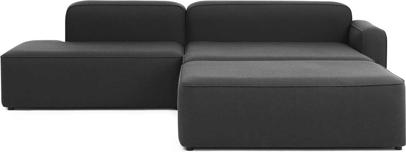 1002010 Веревочный диван Шезлонг правый с пуфом Normann Copenhagen 