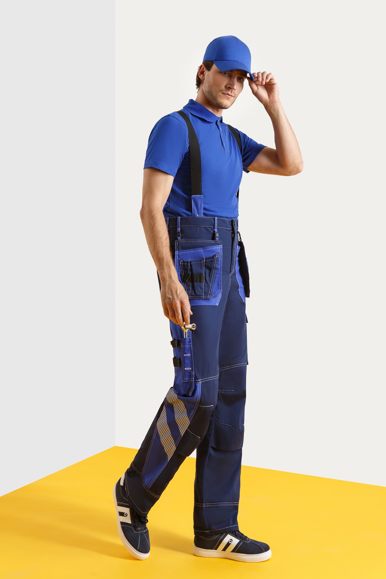 68811 Костюм "Прогресс" темно-синий с васильком  Летняя спецодежда  размер 56-58/182-188  - Вид №9