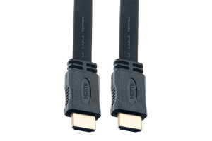 16088770 Кабель HDMI A вилка - HDMI A вилка плоский ver.1.4 длина 2 м. H1302 30 006 498 Perfeo