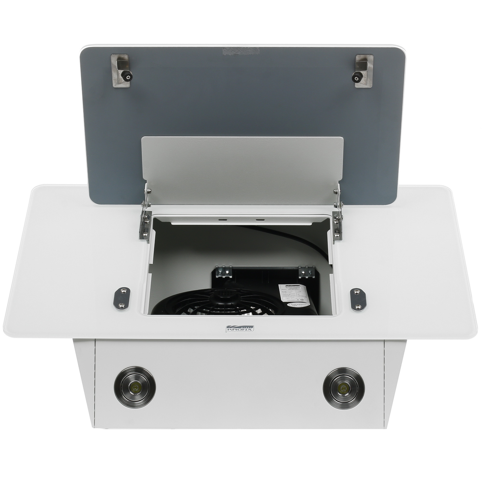 8118341 Вытяжка наклонная KRONA LIVA 600 S белый/белый STDN-0148923 - Вид №7