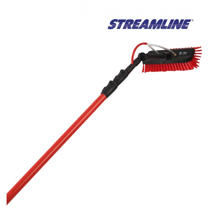 GXTEL6700R STREAMLINE Телескопическая штанга для высотной мойки фасадов, окон и витрин ECOLITE™ 6,7 м Телескопическая штанга с 4 секциями из стекловолокна, длина 6.7 м. вес 1.7 кг (мойка фасада до 3 этажа) 