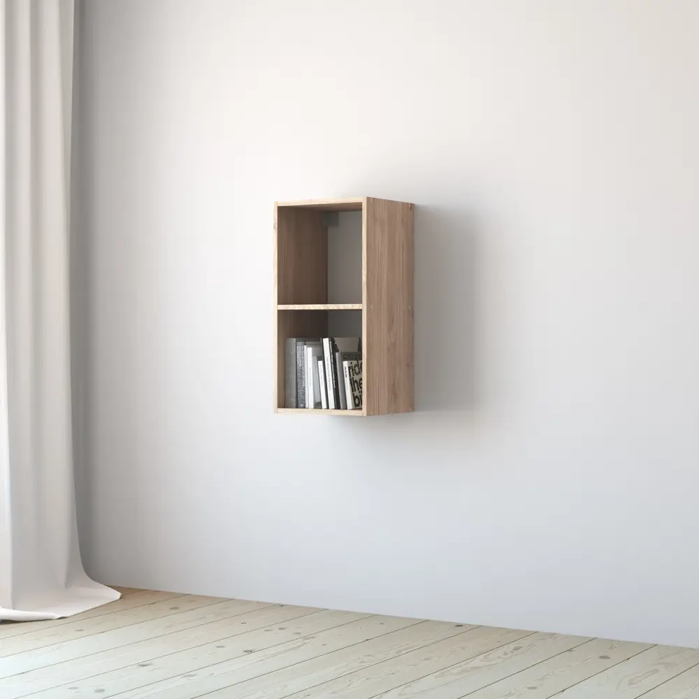 Стеллаж KONSENSA Руан 2 секции 36x70x31.7 см ЛДСП цвет дуб комано STLM-2143634 - Вид №16