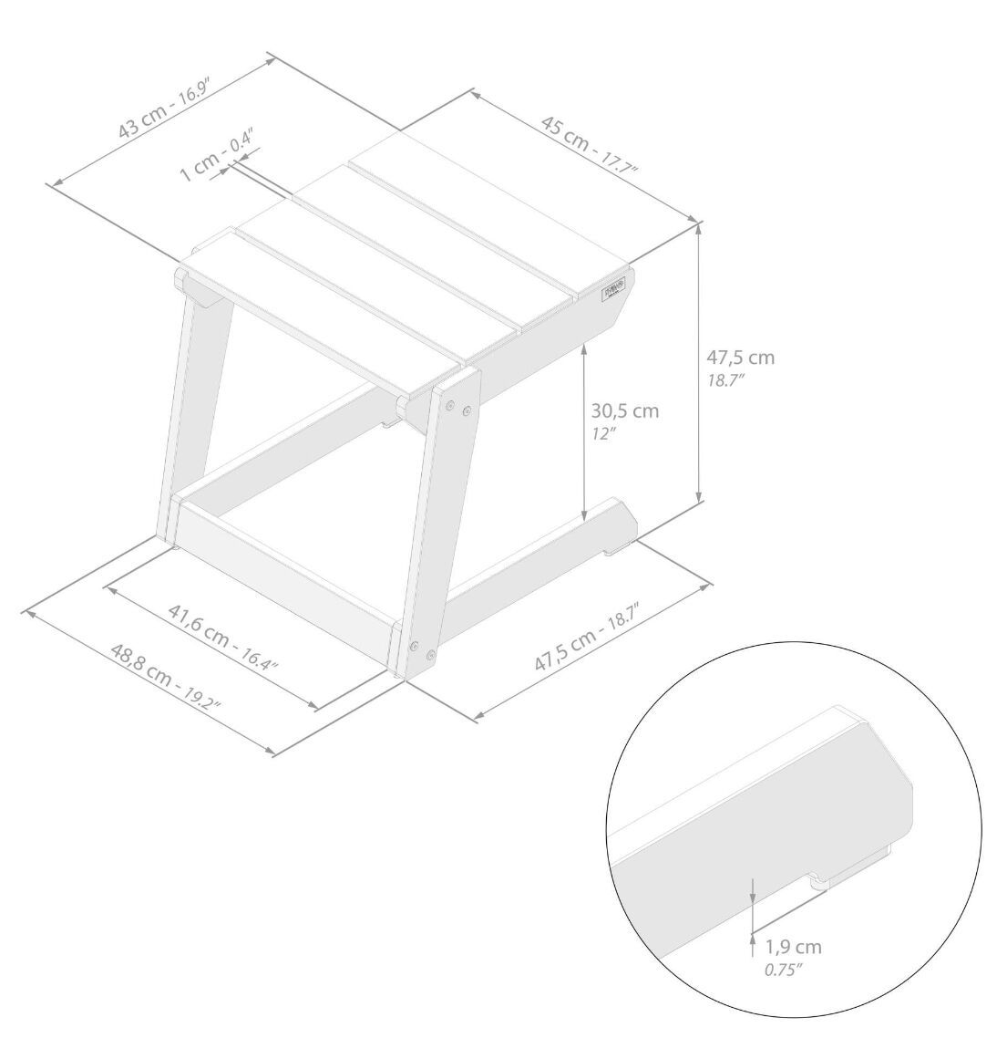 Многослойный садовый столик Mobili Fiver Елена ARCH-00045118 - Вид №6