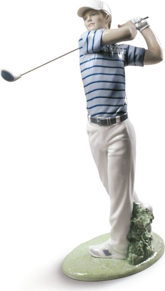10672308 LLADRO Фигурка Lladro Чемпион по гольфу 26x45см, фарфор Фарфор Lladró 