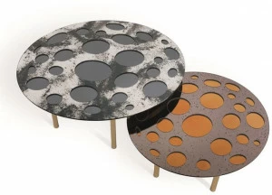 JCP UNIVERSE Низкий круглый металлический журнальный столик