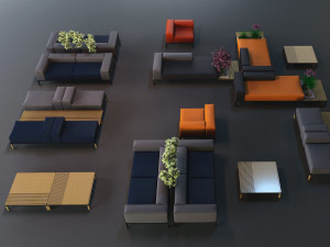 Модульный тканевый диван